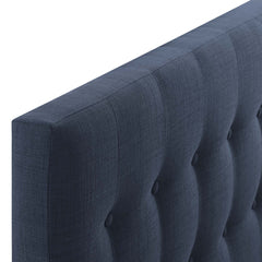 Emily Navy Upholstered Fabric Twin Headboard - Ornate Home