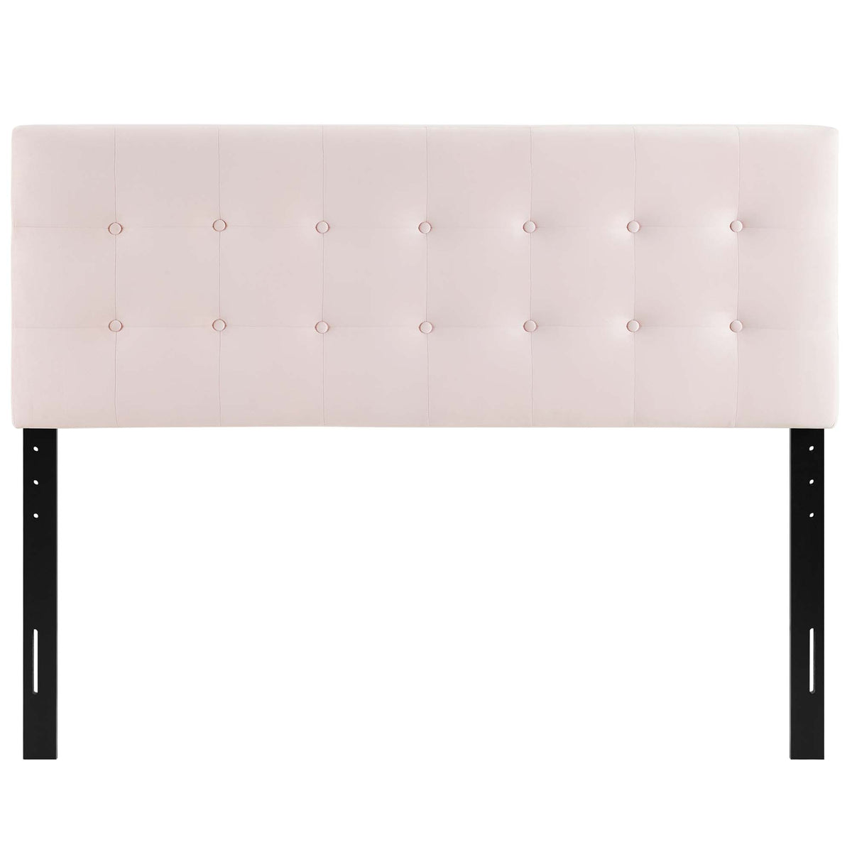 Emily Pink Biscuit Tufted Performance Velvet Queen Headboard - Ornate Home