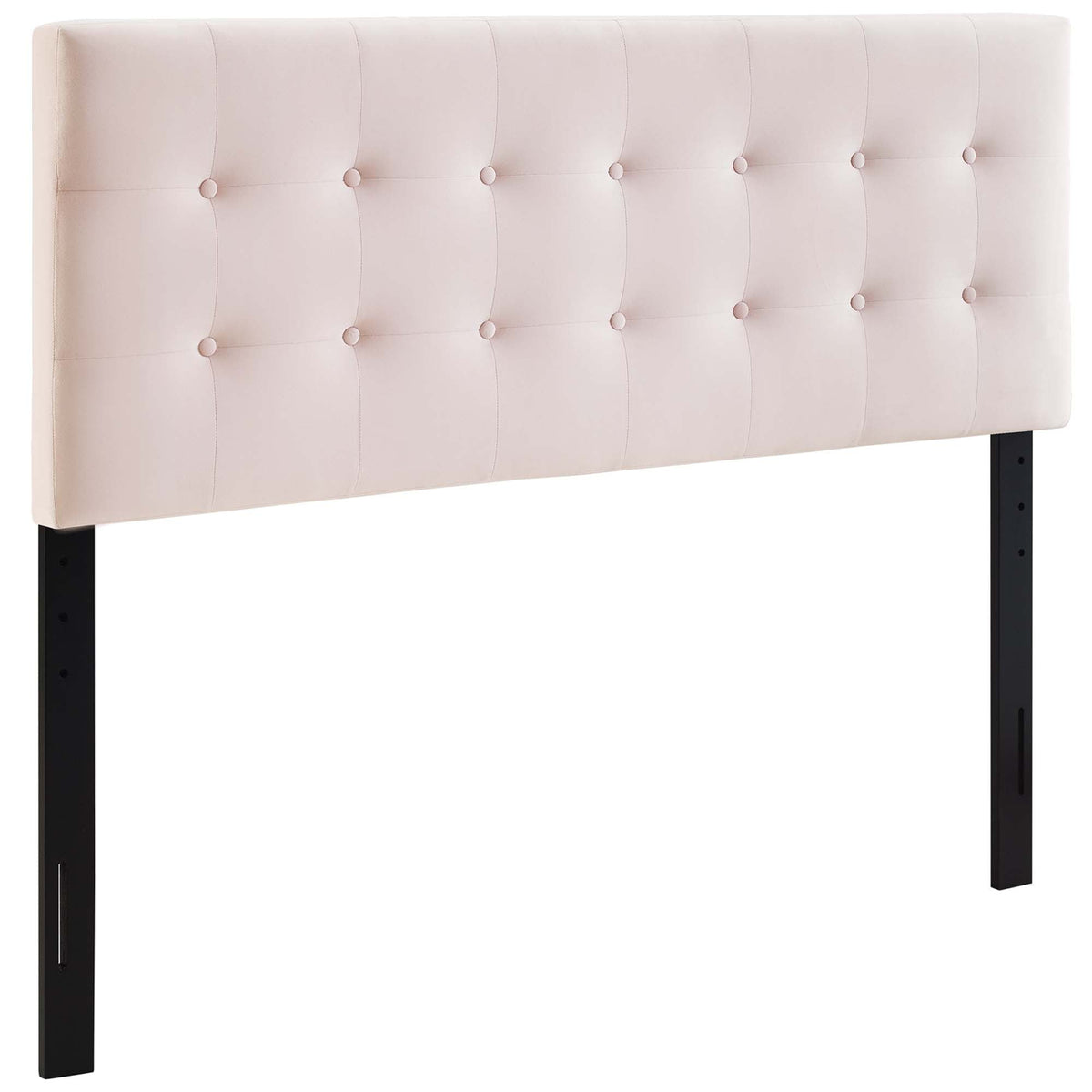 Emily Pink Biscuit Tufted Performance Velvet Queen Headboard - Ornate Home