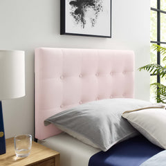 Emily Pink Biscuit Tufted Performance Velvet Twin Headboard - Ornate Home