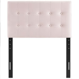 Emily Pink Biscuit Tufted Performance Velvet Twin Headboard - Ornate Home