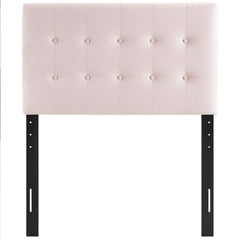 Emily Pink Biscuit Tufted Performance Velvet Twin Headboard - Ornate Home