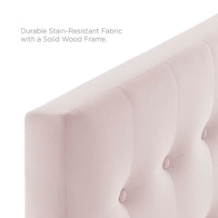 Emily Pink Biscuit Tufted Performance Velvet Twin Headboard - Ornate Home