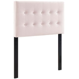 Emily Pink Biscuit Tufted Performance Velvet Twin Headboard - Ornate Home