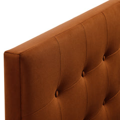 Emily Rust Stain-Resistant Performance Velvet Full Size Headboard - Ornate Home