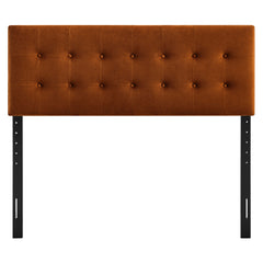Emily Rust Stain-Resistant Performance Velvet King Size Headboard - Ornate Home