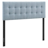 Emily Sky Blue Fabric Upholstered Full Size Headboard - Ornate Home