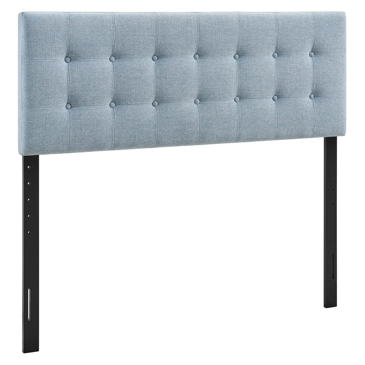 Emily Sky Blue Fabric Upholstered Queen Size Headboard - Ornate Home