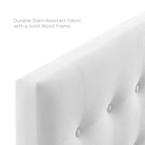 Emily White Biscuit Tufted Performance Velvet King Headboard - Ornate Home