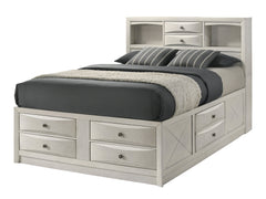 Emily White Queen Captain Bed - Ornate Home