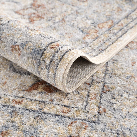 Emke Cream Washable Area Rug - Ornate Home