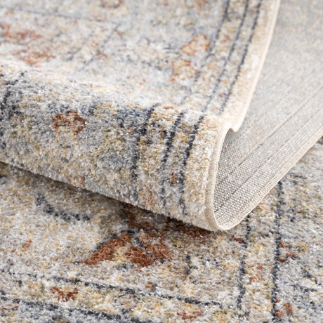 Emke Cream Washable Area Rug - Ornate Home