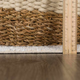 Emke Cream Washable Area Rug - Ornate Home