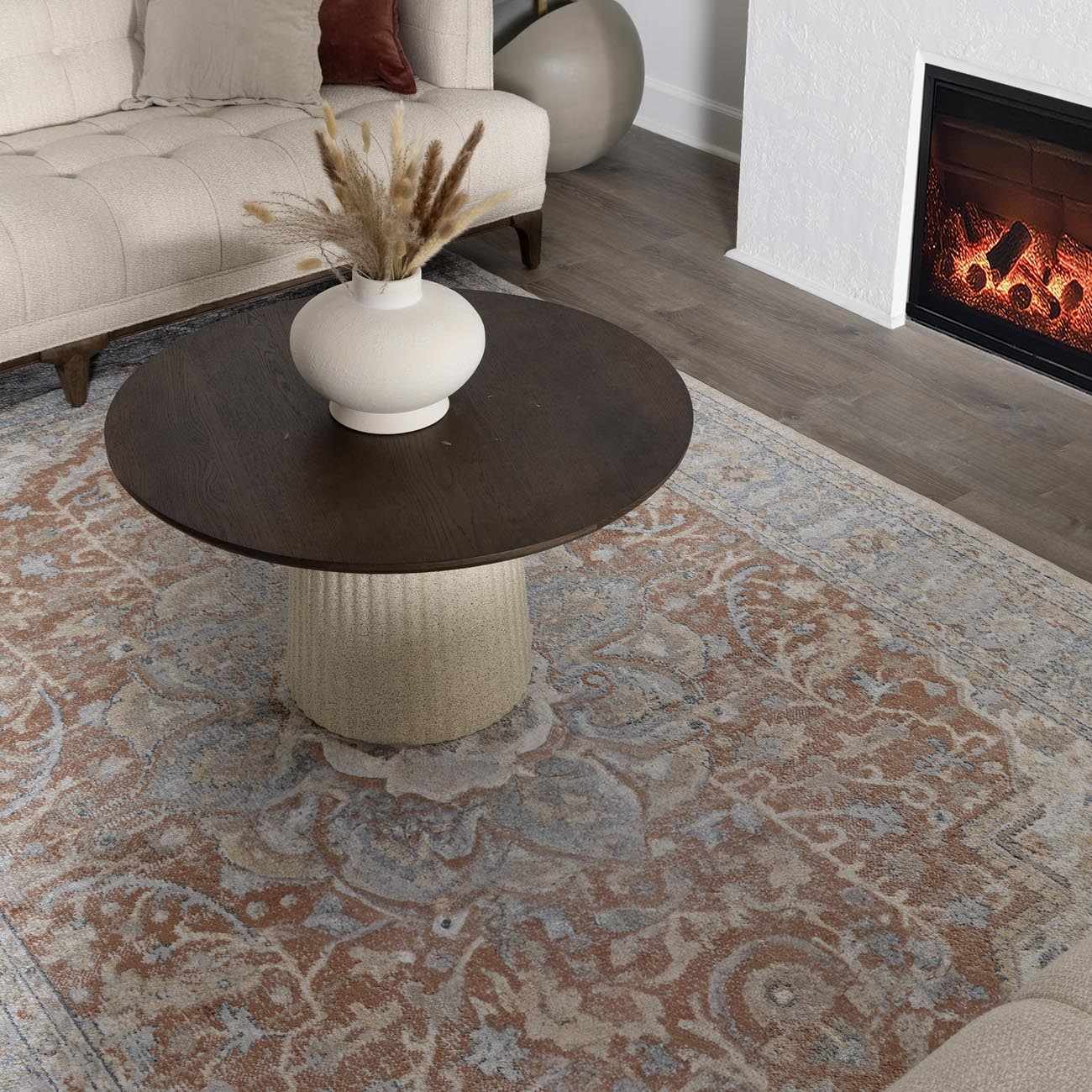 Emke Flat Pile Washable Rug - Clearance - Ornate Home