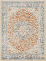 Emke Rust Washable Area Rug - Clearance - Ornate Home