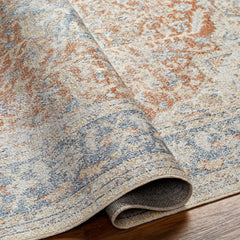 Emke Rust Washable Area Rug - Clearance - Ornate Home