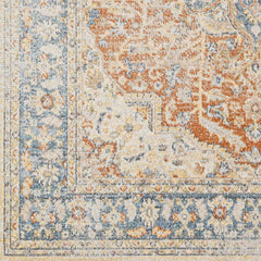 Emke Rust Washable Area Rug - Clearance - Ornate Home