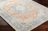 Emke Rust Washable Area Rug - Clearance - Ornate Home