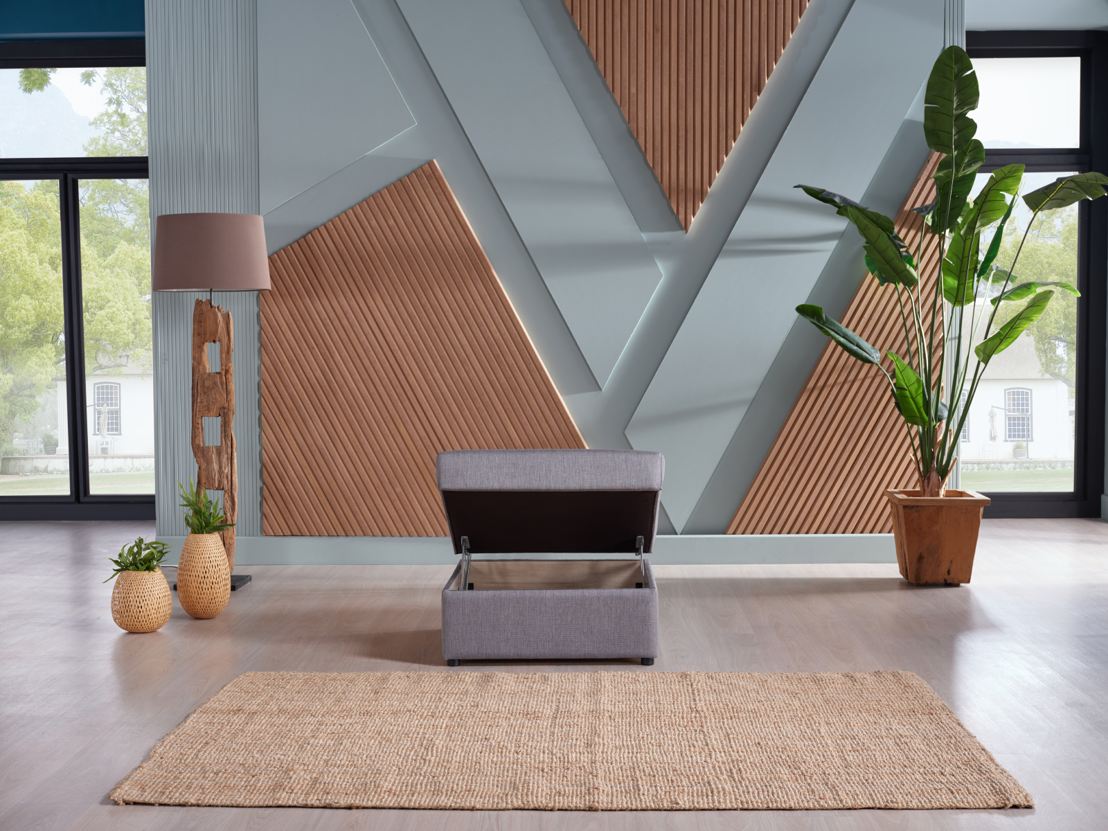 Bellona Emma Storage Ottoman - Thumbnail 3