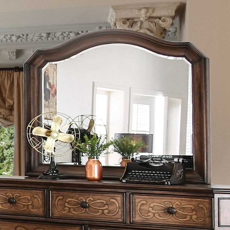 Emmaline Chestnut Brown Mirror - Ornate Home