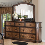 Emmaline Chestnut Brown Mirror - Ornate Home