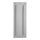Emmeline Light Gray Scalloped Rectangle Floor Mirror - Ornate Home