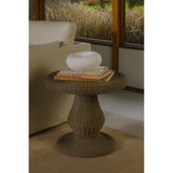 Emmeline Natural Outdoor Side Table - Ornate Home