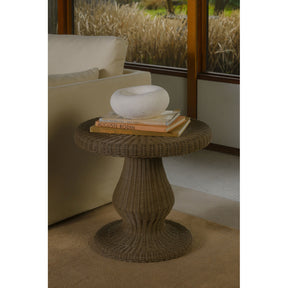 Emmeline Natural Outdoor Side Table - Ornate Home