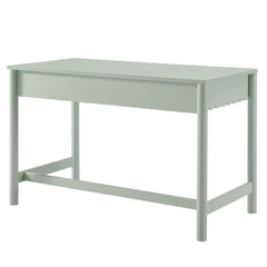 Emmeline Sage 1-Drawer Scallop Writing Desk - Ornate Home