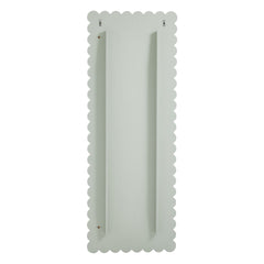 Emmeline Sage Scalloped Rectangle Floor Mirror - Ornate Home