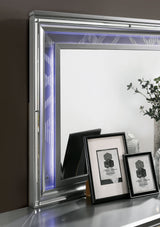 Emmeline Silver 5 Pc. Queen Bedroom Set w/ Chest - Ornate Home