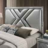 Emmeline Silver Cal.King Bed - Ornate Home