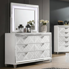 Emmeline White 4 Pc Queen Bedroom Set - Ornate Home
