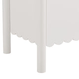 Emmeline White 66" 4-Door Scalloped Sideboard Cabinet - Ornate Home