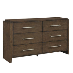 Emmett Dark Walnut 5-Piece Queen Bedroom Set - Ornate Home