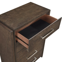 Emmett Dark Walnut 5-Piece Queen Bedroom Set - Ornate Home