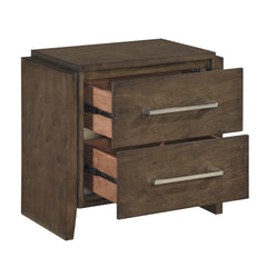 Emmett Dark Walnut Nightstand - Ornate Home