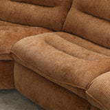 Emmy Orange Chenille Power Motion Sectional Sofa - Ornate Home