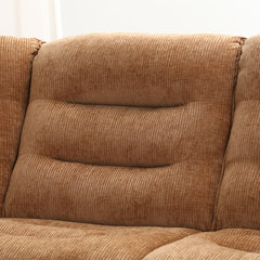Emmy Orange Chenille Power Motion Sectional Sofa - Ornate Home