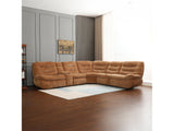 Emmy Orange Chenille Power Motion Sectional Sofa - Ornate Home