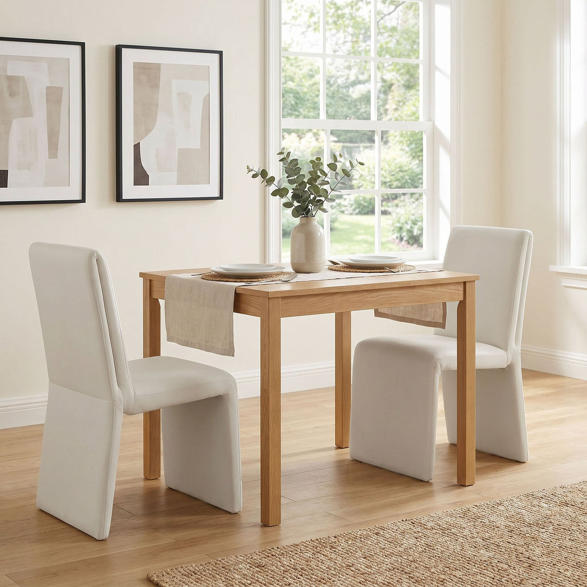 Emory Alabaster Performance Velvet Dining Side Chair (Set of 2) - Ornate Home