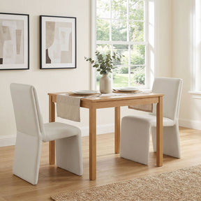 Emory Alabaster Performance Velvet Dining Side Chair (Set of 2) - Ornate Home