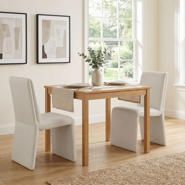 Emory Alabaster Performance Velvet Dining Side Chair (Set of 2) - Ornate Home