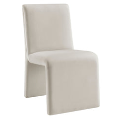 Emory Alabaster Performance Velvet Dining Side Chair (Set of 2) - Ornate Home