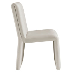 Emory Alabaster Performance Velvet Dining Side Chair (Set of 2) - Ornate Home