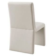 Emory Alabaster Performance Velvet Dining Side Chair (Set of 2) - Ornate Home