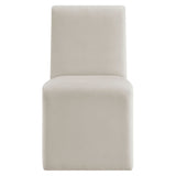 Emory Alabaster Performance Velvet Dining Side Chair (Set of 2) - Ornate Home