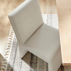 Emory Alabaster Performance Velvet Dining Side Chair (Set of 2) - Ornate Home