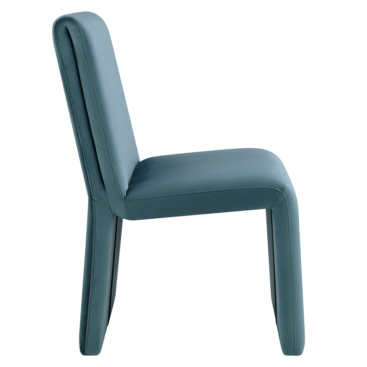 Emory Cadet Blue Performance Velvet Dining Side Chair (Set of 2) - Ornate Home