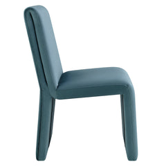 Emory Cadet Blue Performance Velvet Dining Side Chair (Set of 2) - Ornate Home